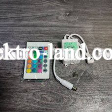 RGB Контроллер  инфракрасный 12A пульт 24 кнопки AVT 